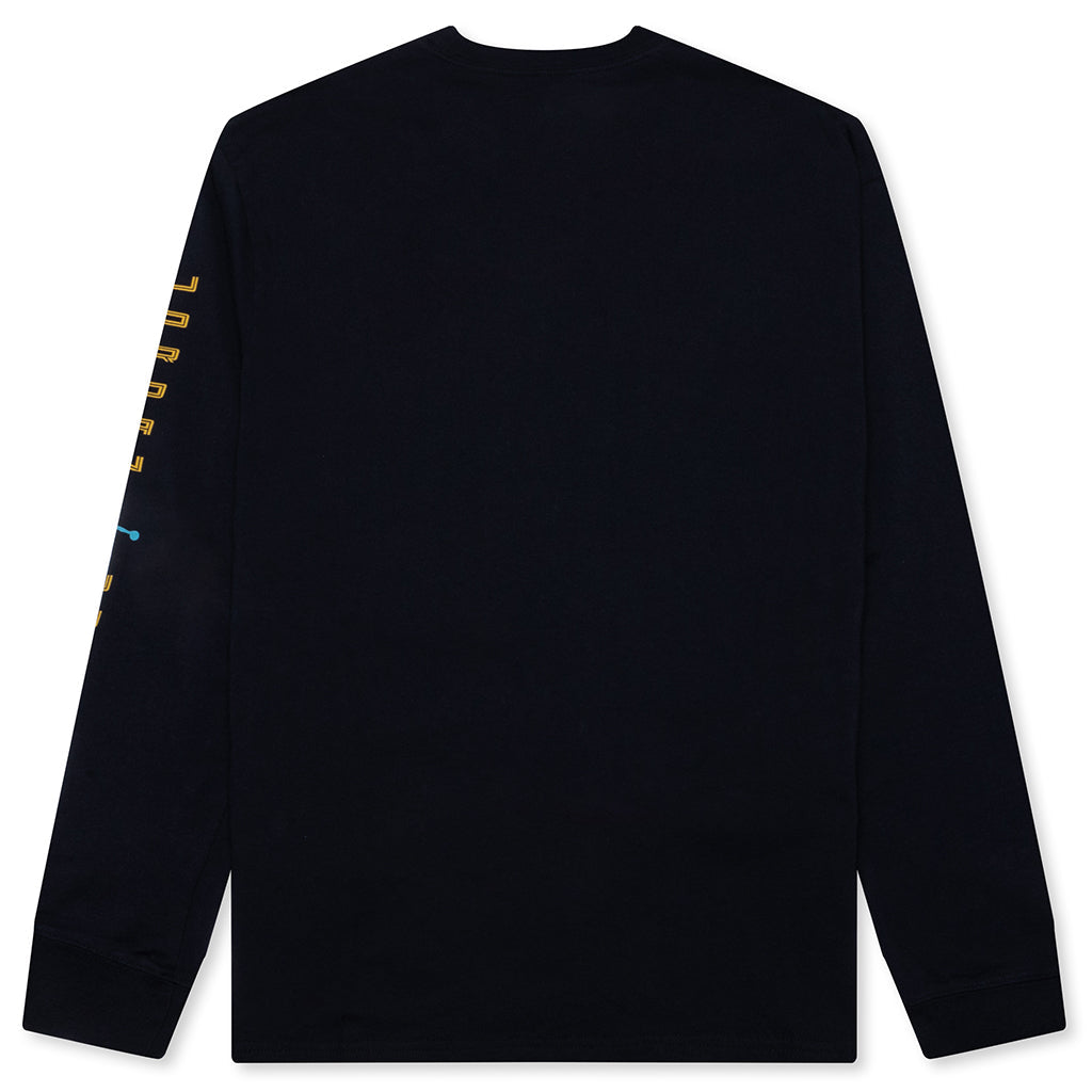 Brooklyn AJ11 Graphic L/S Tee - Black