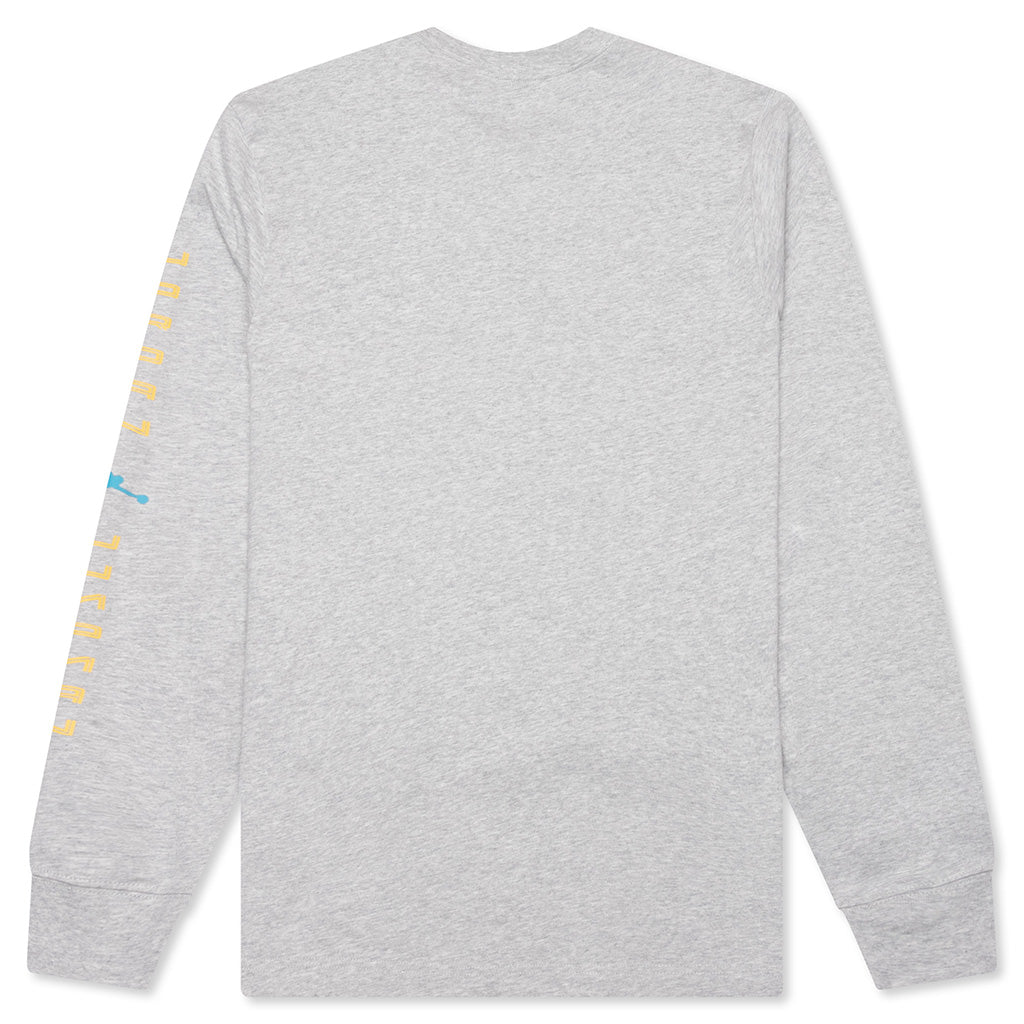 Brooklyn AJ11 Graphic L/S Tee - Grey Heather