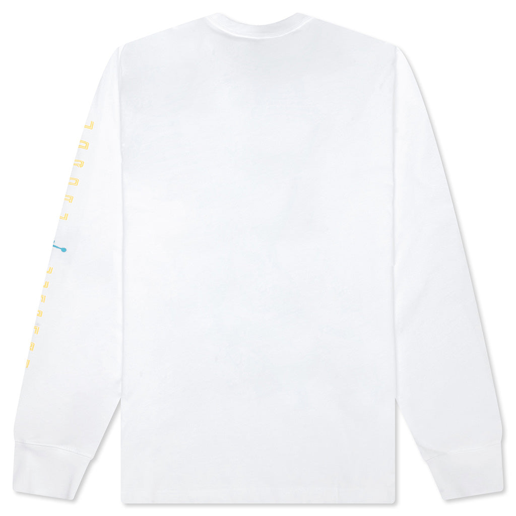 Brooklyn AJ11 Graphic L/S Tee - White