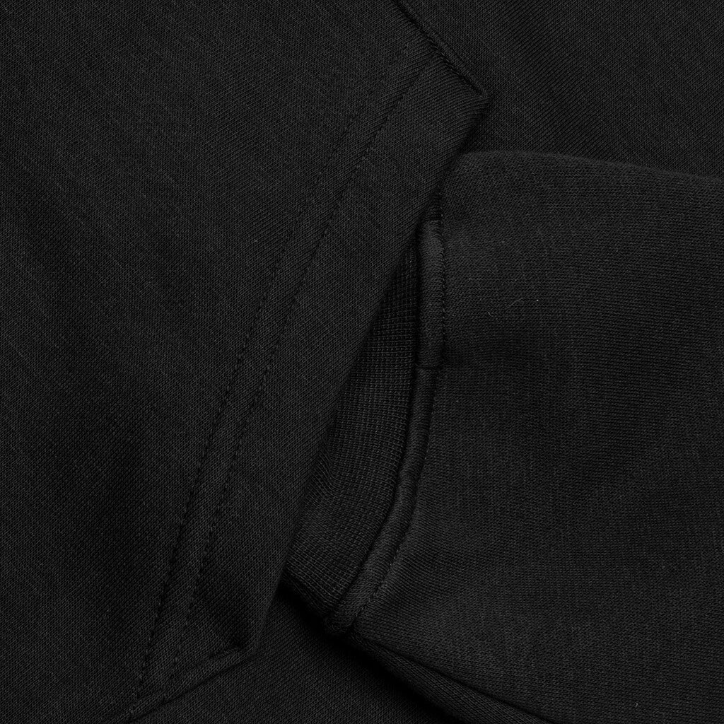 Brooklyn Fleece Full-Zip Hoodie - Black/White