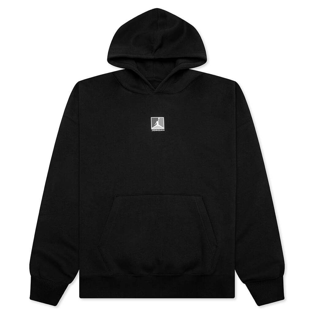 Brooklyn Fleece Graphic Pullover Hoodie - Black/White