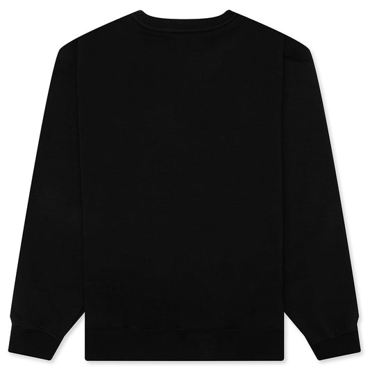 Brooklyn Holiday Fleece Crewneck - Black/Gym Red