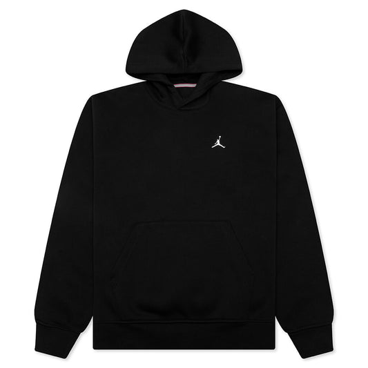 Brooklyn Fleece Pullover Hoodie - Black/White