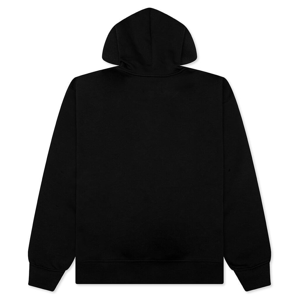 Brooklyn Fleece Pullover Hoodie - Black/White