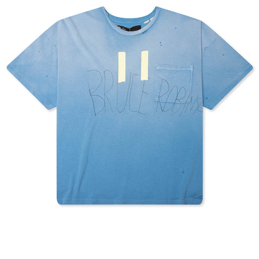 Bruce Pocket Tee - Light Blue