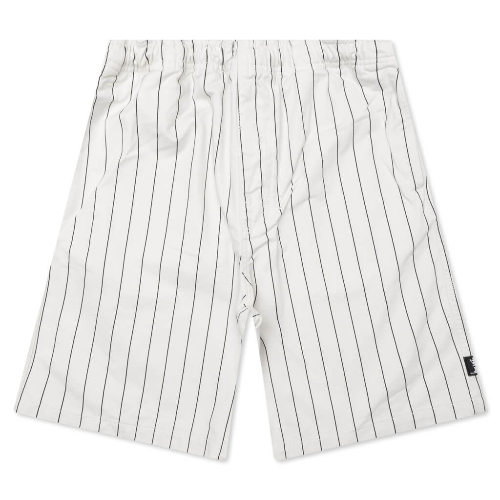 Brushed Beach Short - Bone Printed Stripe