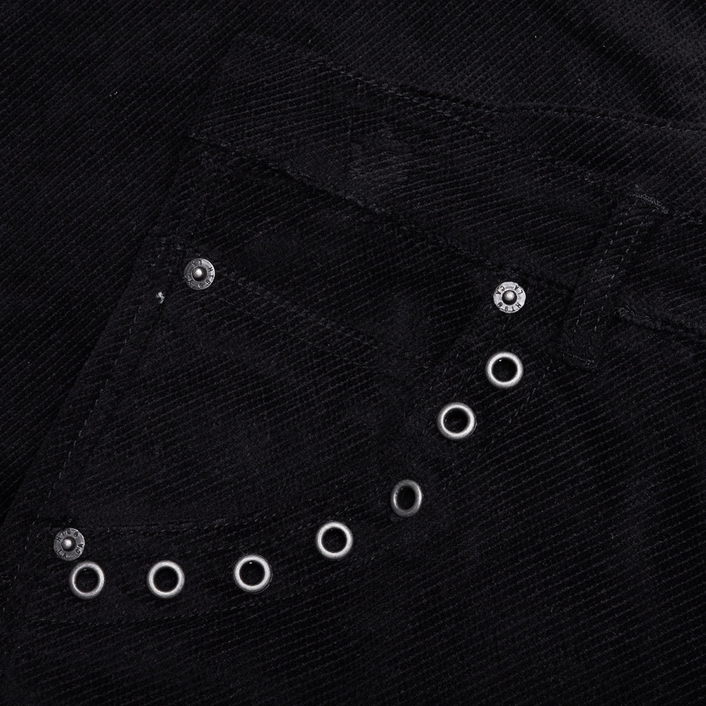 Brushed Bell Bottom Pant - Black
