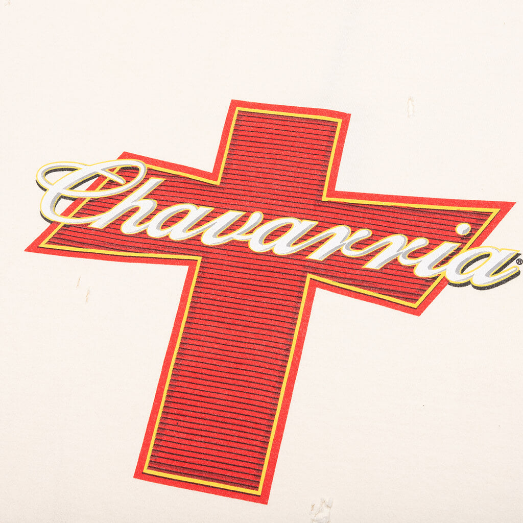 Budweiserria Destroyed Buffalo Tee - Off White