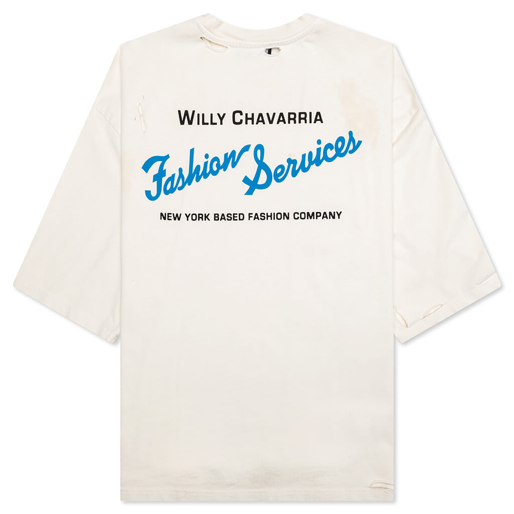 Fashion Services S/S Buffalo Tee - Cream