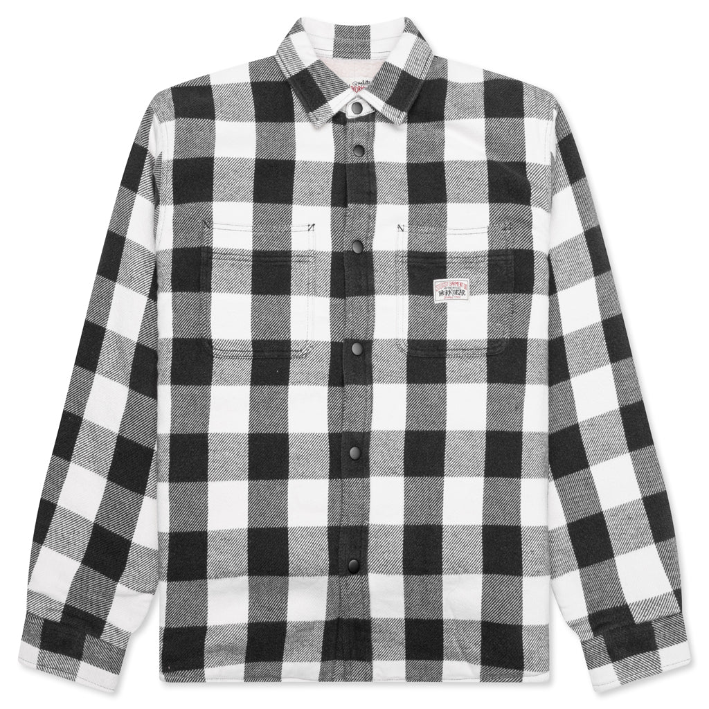 Buffalo Plaid Shirt - Bone