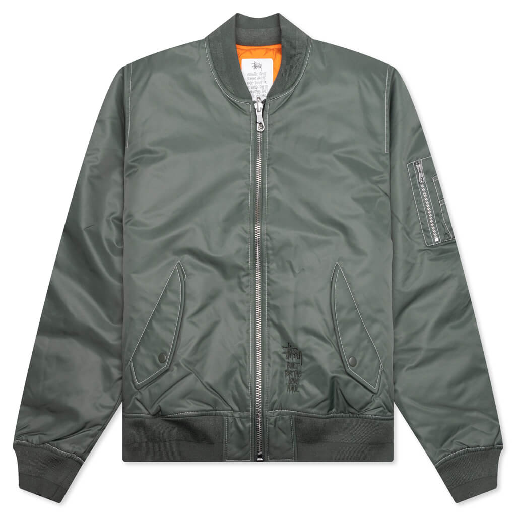 Built Bomber Jacket - Green