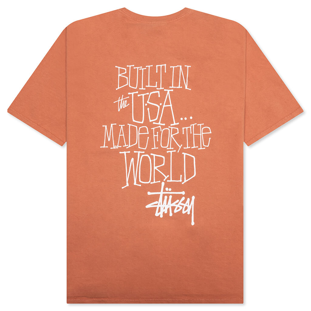 Built In Usa Pigment Dyed Tee - Rust