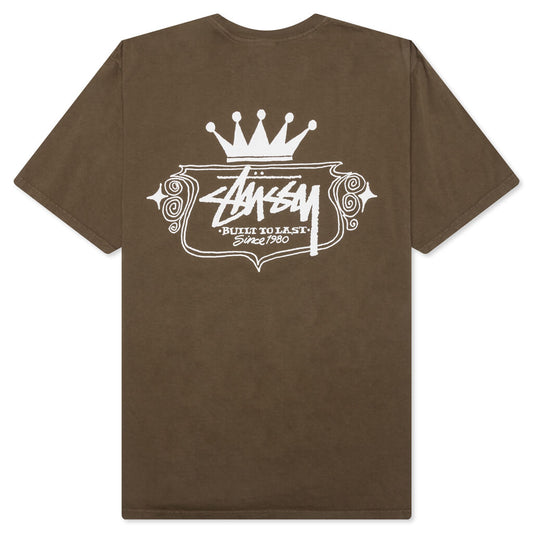 Built To Last Pig. Dyed Tee - Brown