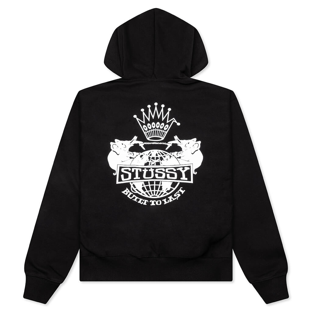Built To Last Zip Hoodie - Black