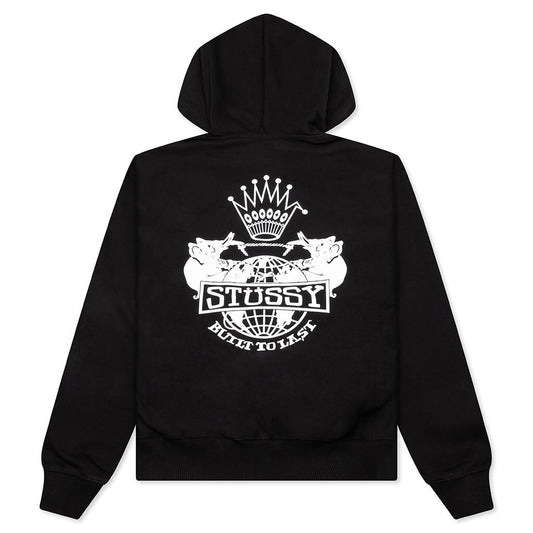 Built To Last Zip Hoodie - Black