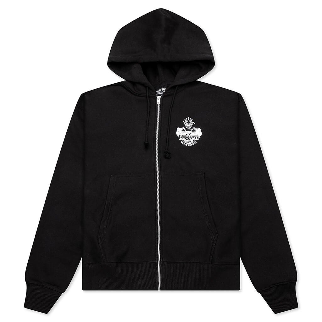Built To Last Zip Hoodie - Black