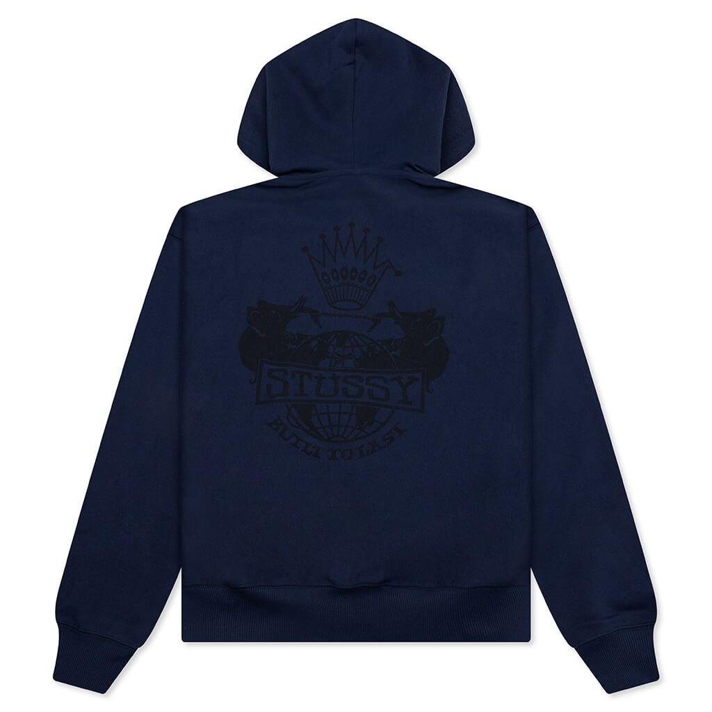 Built To Last Zip Hoodie - Navy