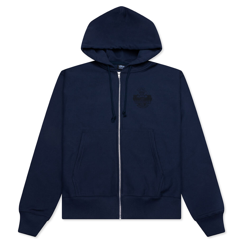 Built To Last Zip Hoodie - Navy