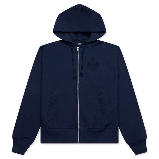 Built To Last Zip Hoodie - Navy