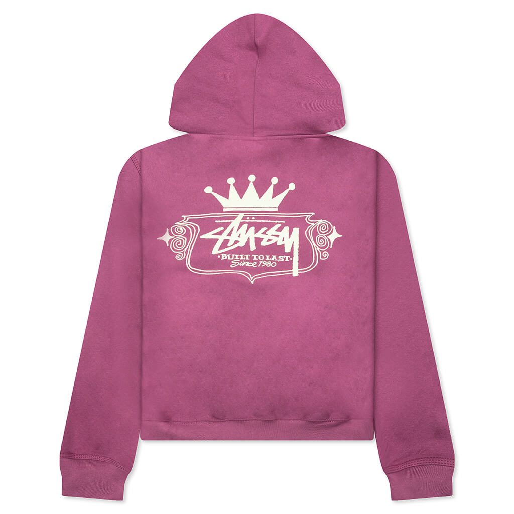 Built To Last Zip Hoodie - Berry