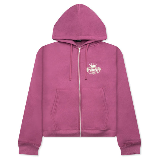 Built To Last Zip Hoodie - Berry