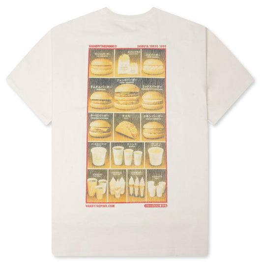 FastFood Menu Tee - Washed White