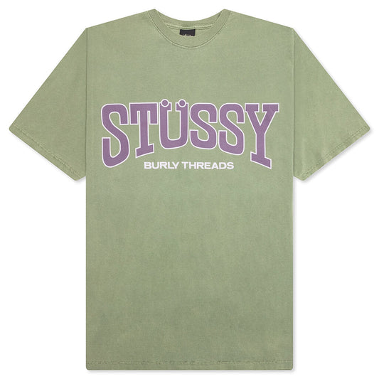 Burly Threads Pig. Dyed Tee - Olive