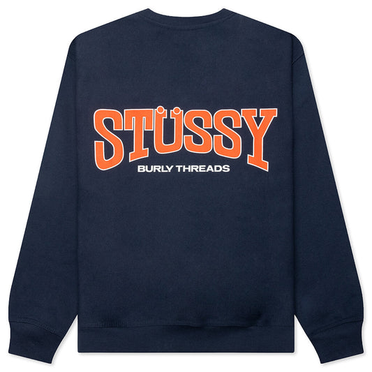 Burly Threads Crew - Navy