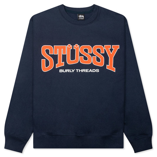 Burly Threads Crew - Navy