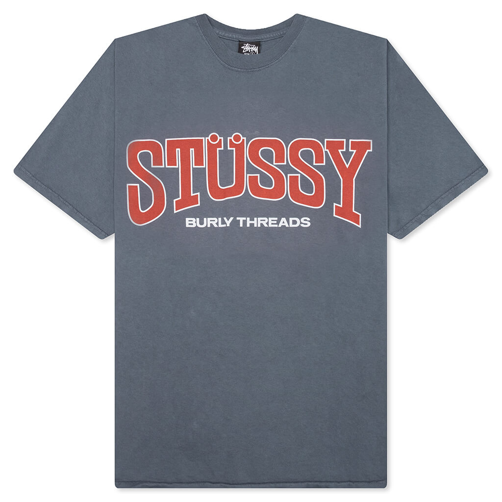 Burly Threads Pig. Dyed Tee - Indigo