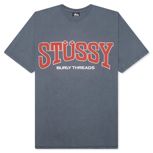 Burly Threads Pig. Dyed Tee - Indigo