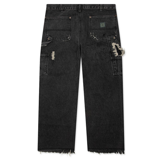 Busted Double Knee Jean - Black