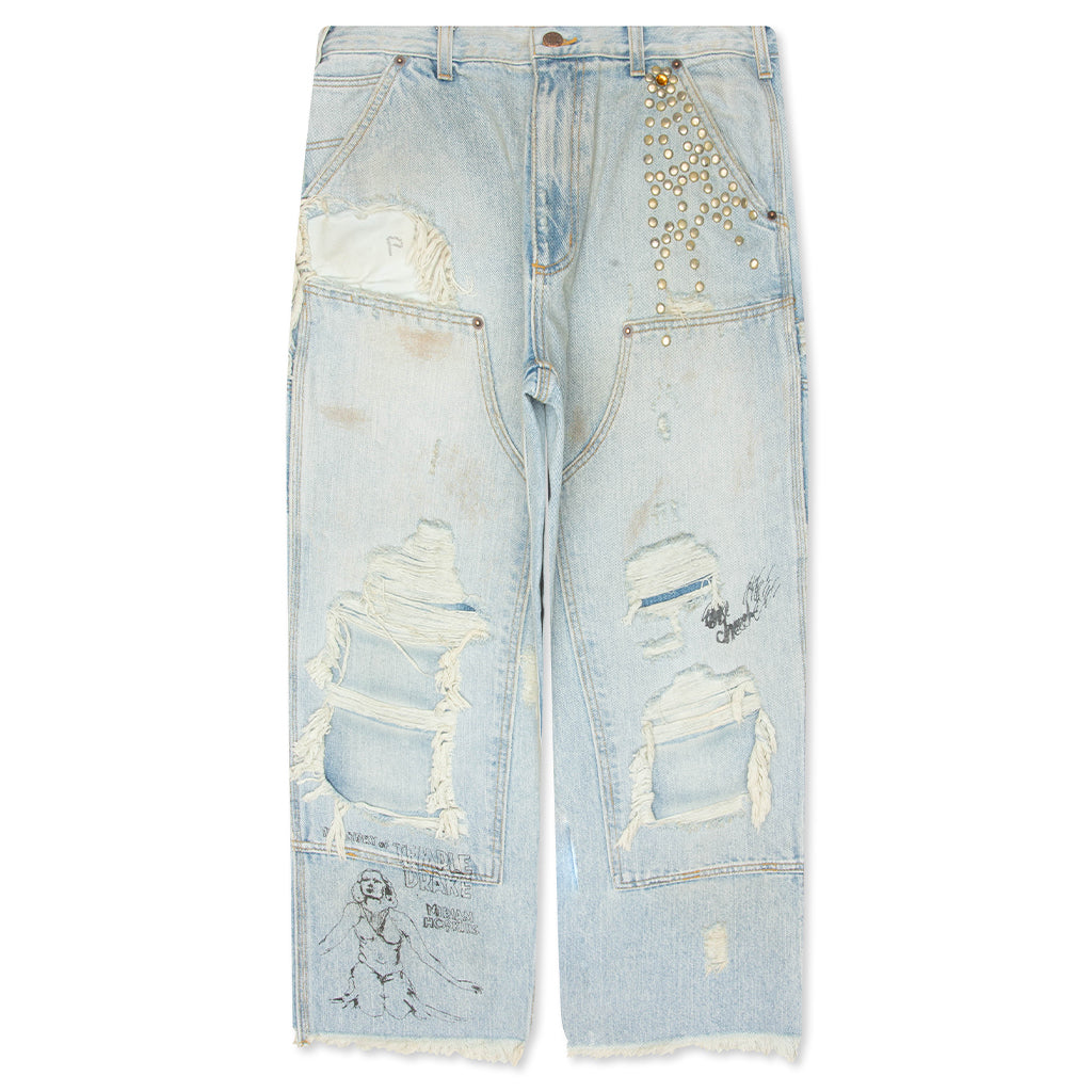 Busted Double Knee Jean - Denim