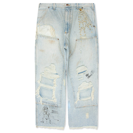 Busted Double Knee Jean - Denim