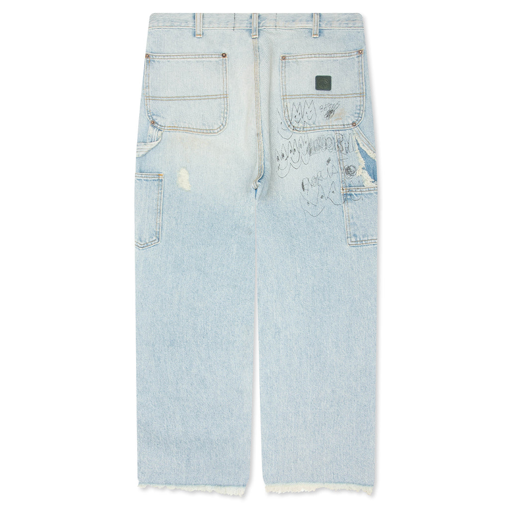 Busted Double Knee Jean - Denim