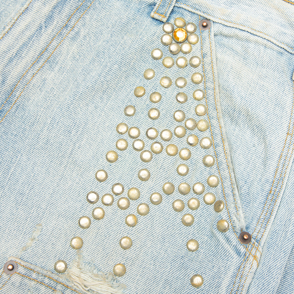 Busted Double Knee Jean - Denim