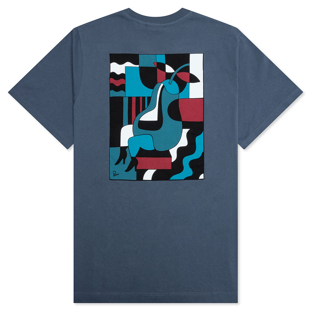 Blue Sitting Pear T-Shirt - Indigo