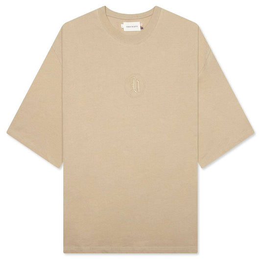H Stamp Box Tee - Tan