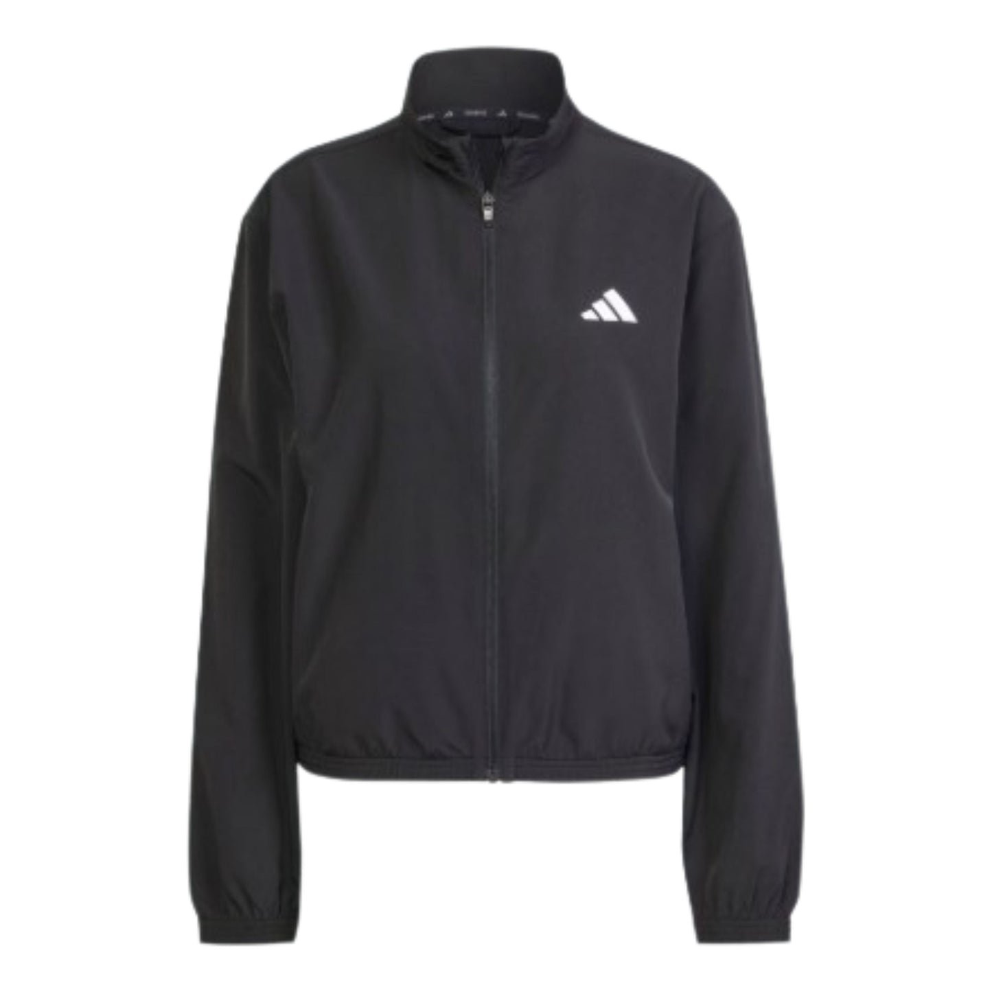 (WMNS) adidas Train Essentials 3-Stripes Woven Warm-Up Jacket Asia Sizing 'Black White' JD6539