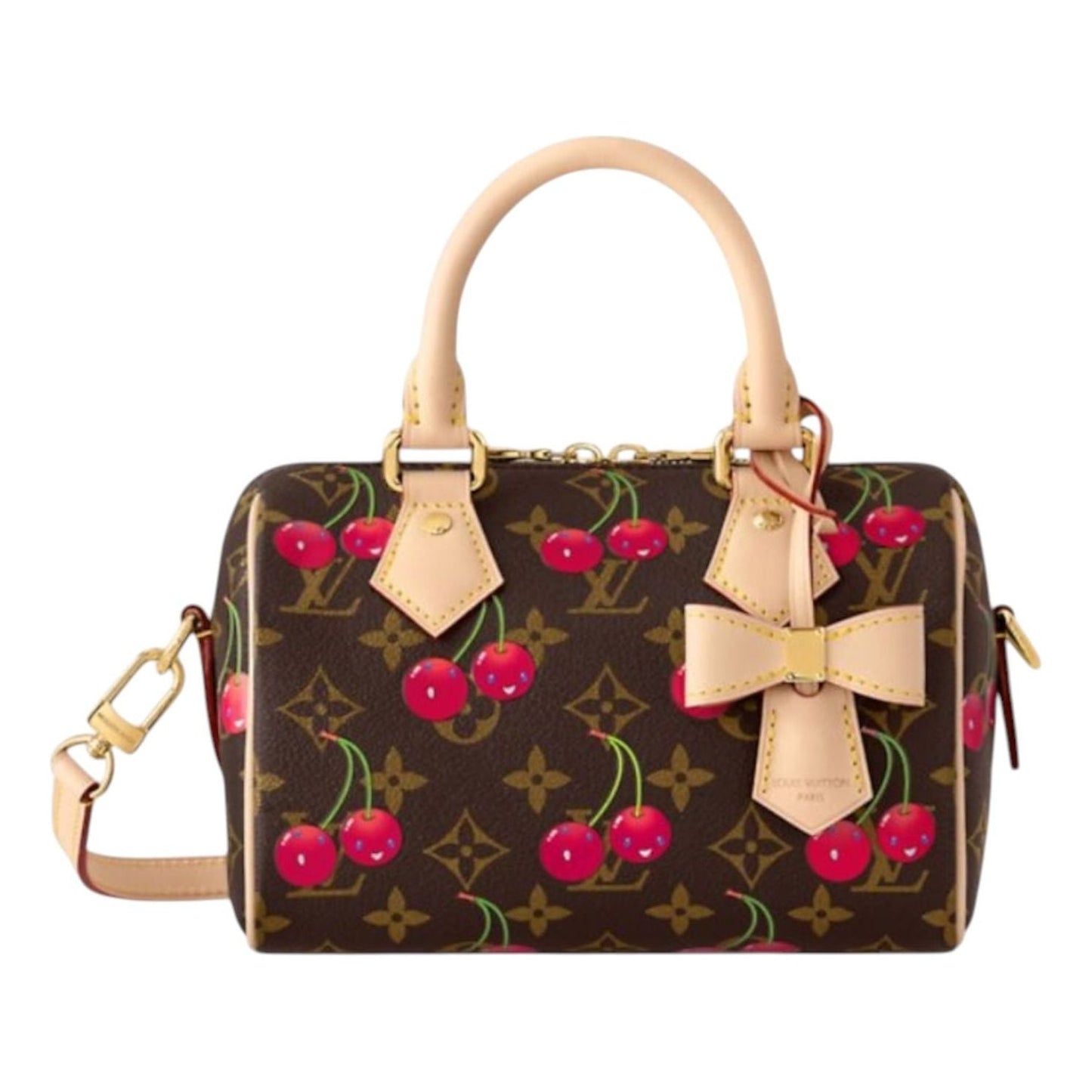 (WMNS) LOUIS VUITTON x Takashi Murakami Cherry Speedy Bandouliere 20 'Brown Monogram' M13094