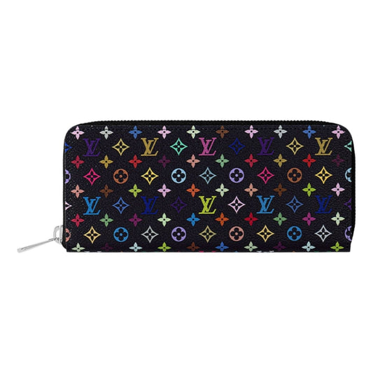 (WMNS) LOUIS VUITTON x Takashi Murakami Clemence Wallet 'Black Multicolored' M13408