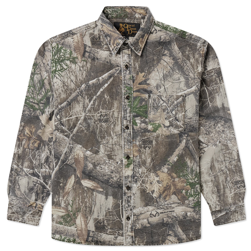 Camo Button Down Shirt - Camo