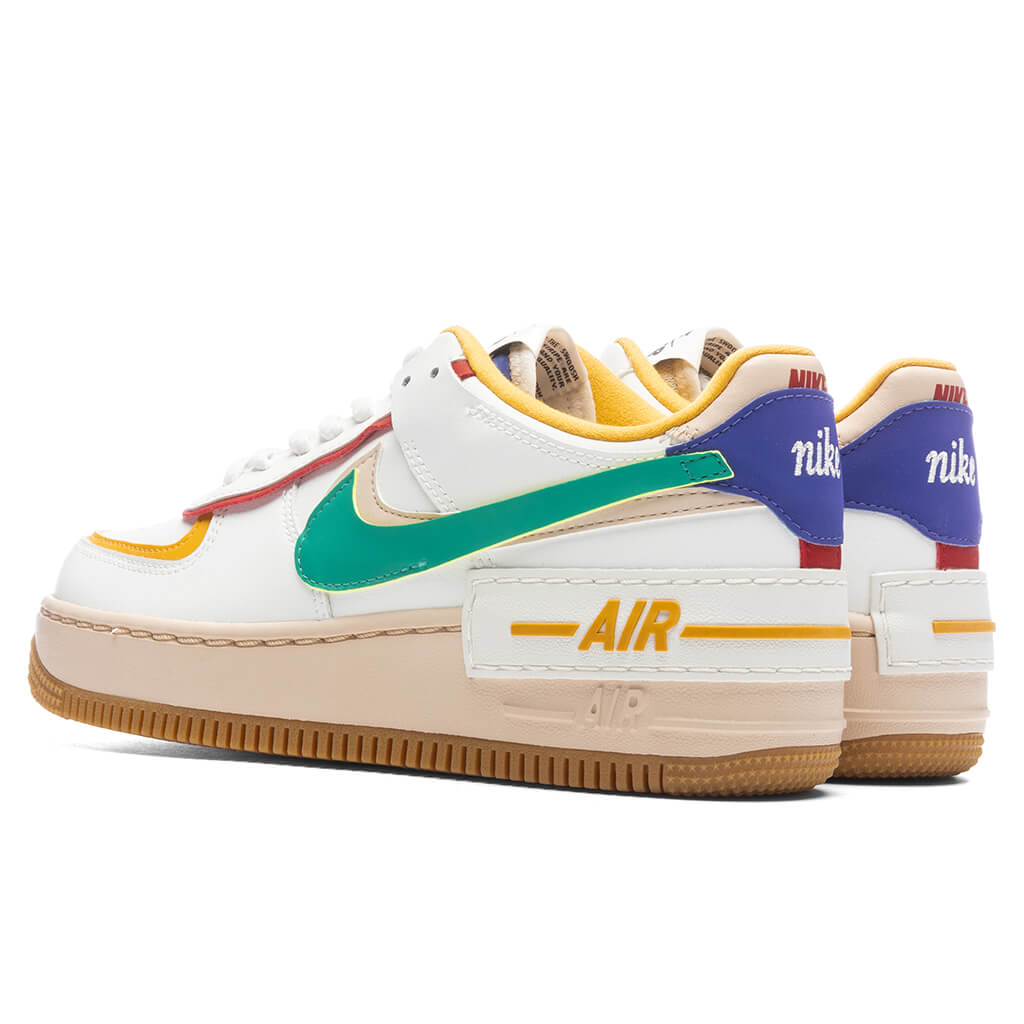 Women's Air Force 1 Shadow - Summit White/Neptune Green/Yellow