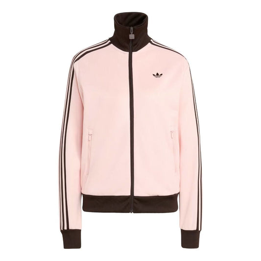 (WMNS) adidas Classic Track Jacket 'Sandy Pink Aurora Coffee' KC6854