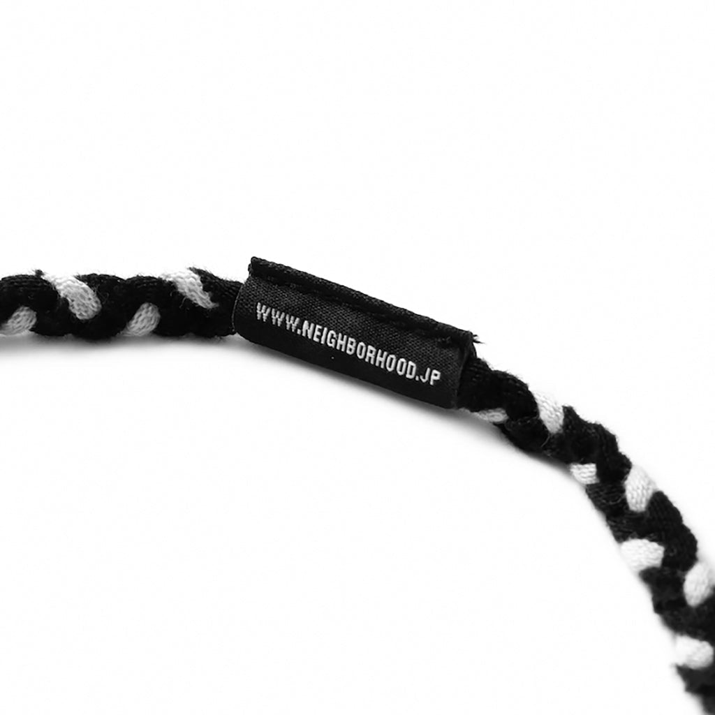 CS Braid Necklace - Black/White