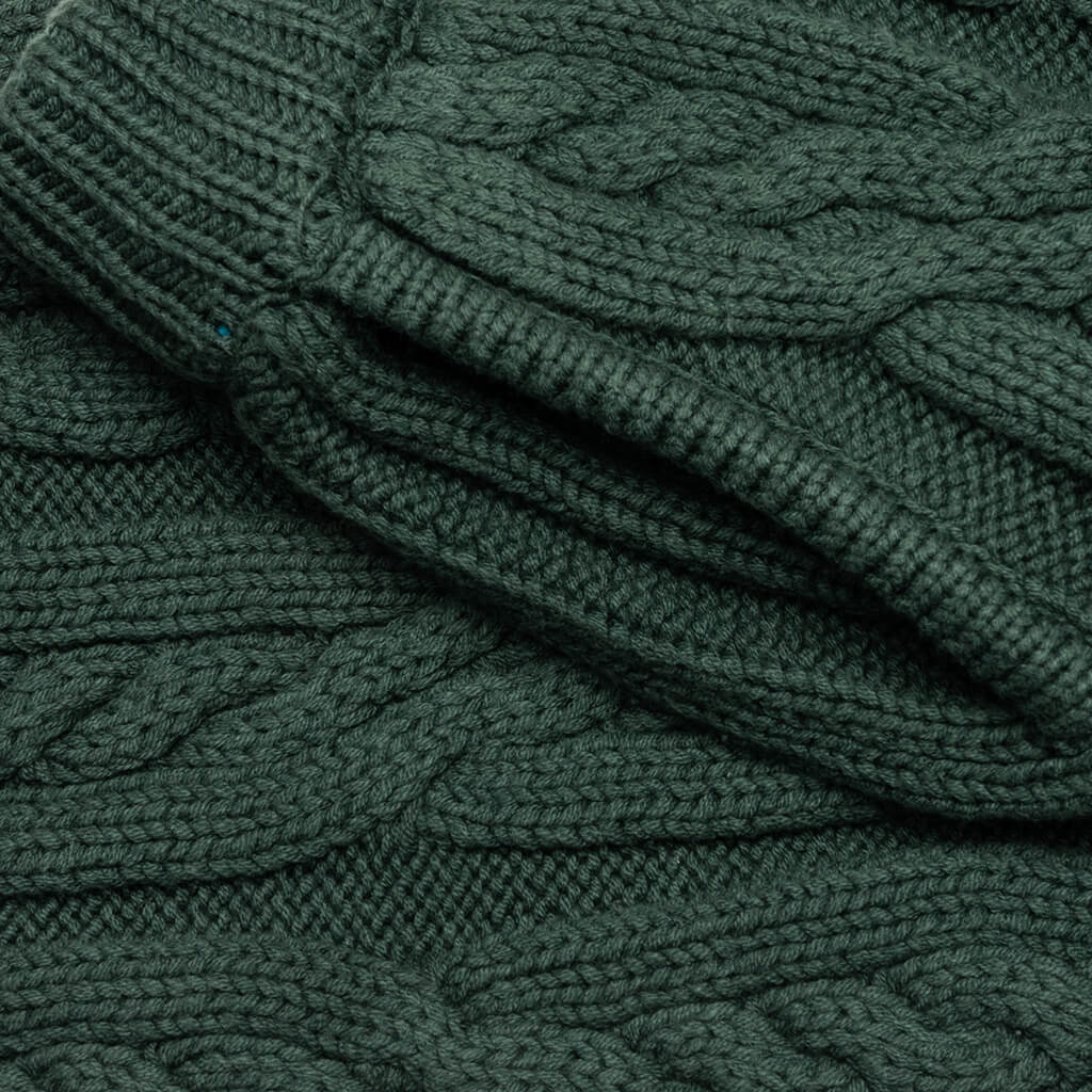 Cable Knit Pant - Green