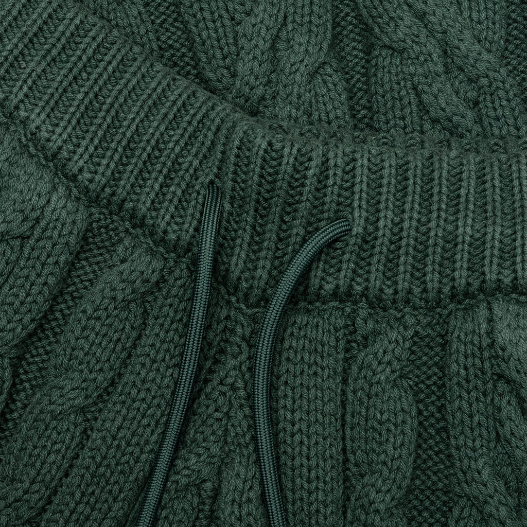 Cable Knit Pant - Green