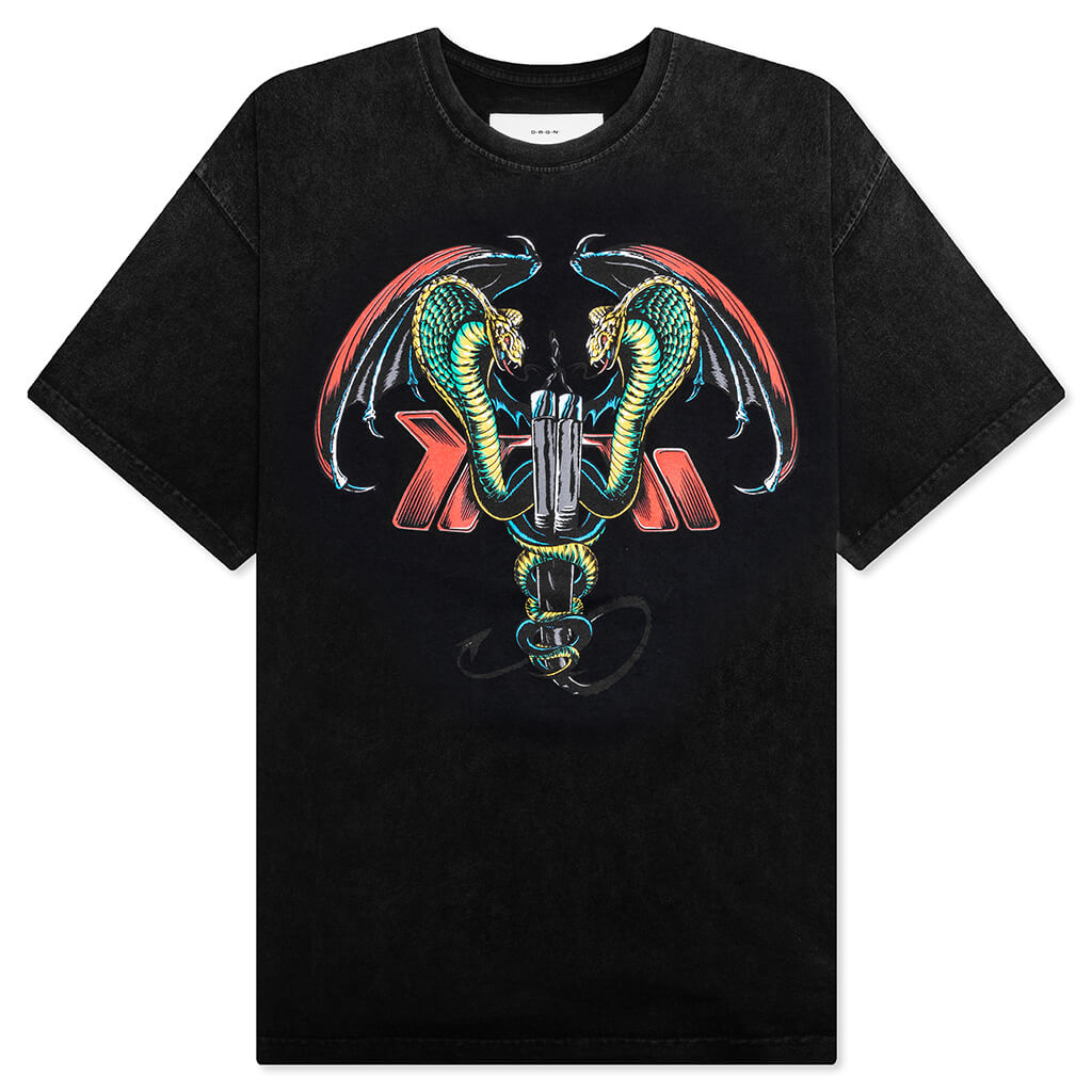 Cadu C Tee - Faded Black