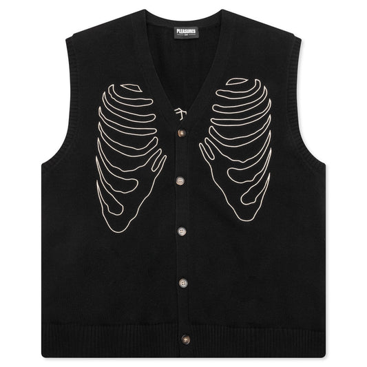 Cage Sweater Vest - Black