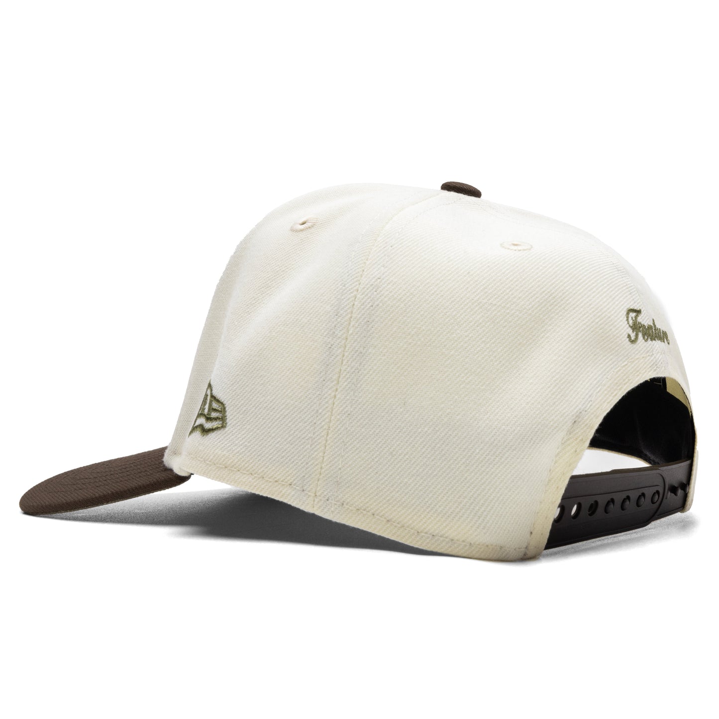 Feature x New Era 9FIFTY A-Frame Old English F Calabasas - Ivory/Walnut